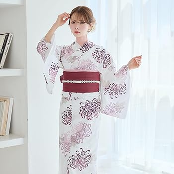 Amazon | [ANDESIR] アンデジール 浴衣 4点セット チューリップ